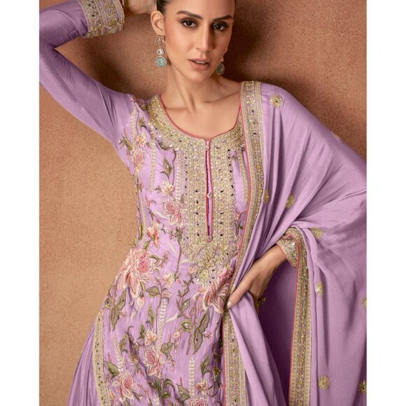 REAL CHINON SALWAR SUIT - Picture 10 of 12